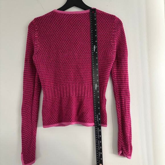 Ann Taylor Petites Pink Sweater Cardigan Size S Cashmere Mohair Rabbit Hair Wool - Picture 6 of 7